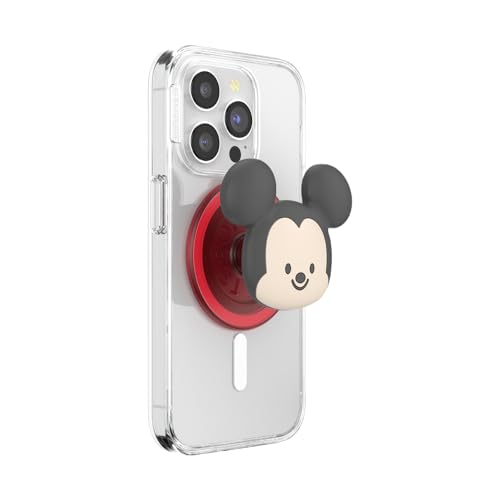 PopSockets runder Telefongriff kompatibel mit MagSafe, Adapterring im Lieferumfang enthalten, Telefonhalter, kabelloses Laden kompatibel - Kawaii Mickey PopSockets runder Telefongriff kompatibel mit MagSafe, Adapterring im Lieferumfang enthalten, Telefonhalter, kabelloses Laden kompatibel - Kawaii Mickey von PopSockets