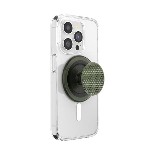 PopSockets: PopGrip Round für MagSafe - Inklusive Adapterring für MagSafe - Ausziehbarer Sockel und Griff mit einem Austauschbarem Top für Smartphones und Hüllen - Triangle Knurl Olive PopSockets: PopGrip Round für MagSafe - Inklusive Adapterring für MagSafe - Ausziehbarer Sockel und Griff mit einem Austauschbarem Top für Smartphones und Hüllen - Triangle Knurl Olive von PopSockets