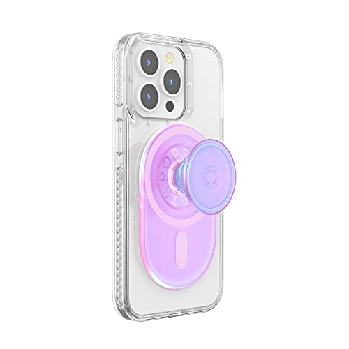 PopSockets: PopGrip für MagSafe - Ausziehbarer Sockel und Griff mit einem Austauschbarem Top für Smartphones und Hüllen - Opalescent Pink von PopSockets