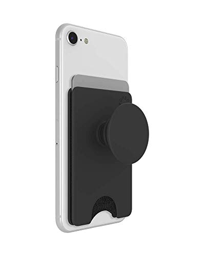 PopSockets: PopWallet+ für MagSafe - Kartenhalter mit integriertem austauschbarem PopTop für Smartphones und Hüllen - Black von PopSockets