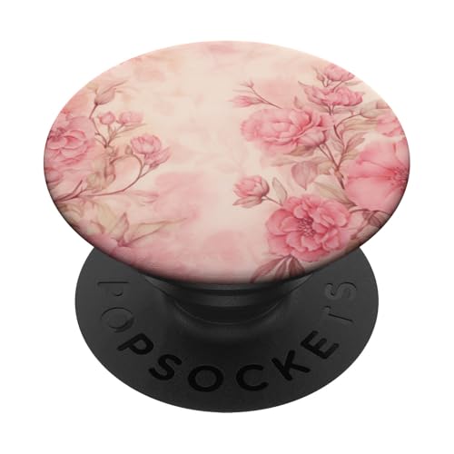 Altrosa Rosen mit weichen floralen Akzenten PopSockets Klebender PopGrip von PopTrend Designs