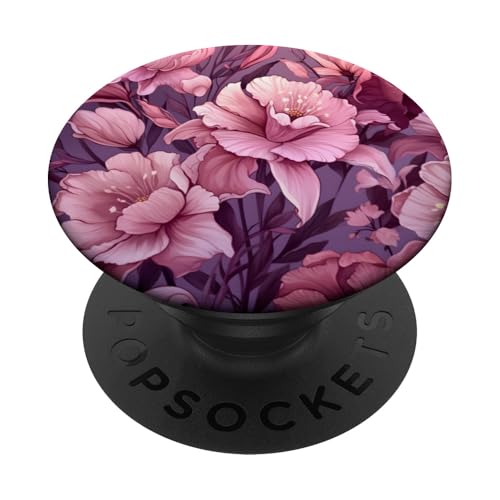 Anspruchsvolle Orchideen und Rosen in tiefem Rosa PopSockets Klebender PopGrip Anspruchsvolle Orchideen und Rosen in tiefem Rosa PopSockets Klebender PopGrip von PopTrend Designs
