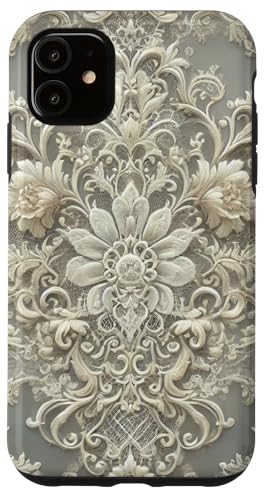 Hülle für iPhone 11 Klassisches Ornament-Design mit beigefarbener Spitze Hülle für iPhone 11 Klassisches Ornament-Design mit beigefarbener Spitze von PopTrend Designs