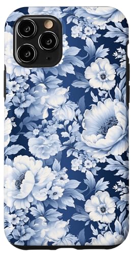 Hülle für iPhone 11 Pro Klassische blaue Blumen-Toile auf weißem Hintergrund Hülle für iPhone 11 Pro Klassische blaue Blumen-Toile auf weißem Hintergrund von PopTrend Designs