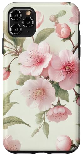 Hülle für iPhone 11 Pro Max Kirschblüten-Blumenmuster mit zarten rosa Blumen Hülle für iPhone 11 Pro Max Kirschblüten-Blumenmuster mit zarten rosa Blumen von PopTrend Designs