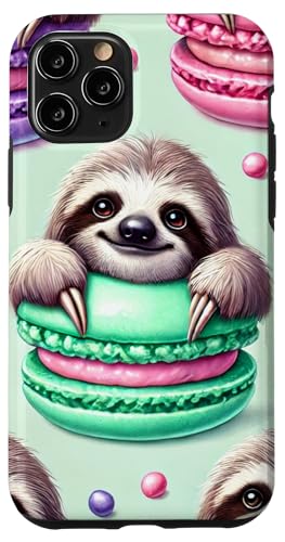 Hülle für iPhone 11 Pro Niedliche Faultiere und bunte Macarons Hülle für iPhone 11 Pro Niedliche Faultiere und bunte Macarons von PopTrend Designs