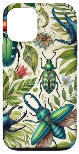 Hülle für iPhone 12/12 Pro Lebendige Käfer und Insekten mit tropischen Blättern Hülle für iPhone 12/12 Pro Lebendige Käfer und Insekten mit tropischen Blättern von PopTrend Designs