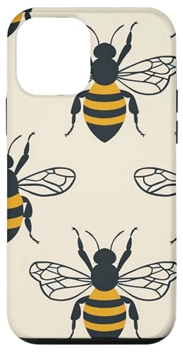 Hülle für iPhone 12 mini Niedliche gelbe Bienen auf cremefarbenem Hintergrund Hülle für iPhone 12 mini Niedliche gelbe Bienen auf cremefarbenem Hintergrund von PopTrend Designs