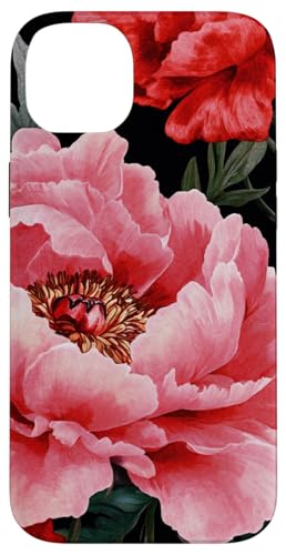 Hülle für iPhone 14 Plus Rote Mohnblumen und rosa Blumen mit üppigen grünen Blättern Hülle für iPhone 14 Plus Rote Mohnblumen und rosa Blumen mit üppigen grünen Blättern von PopTrend Designs