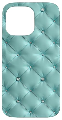 Hülle für iPhone 14 Pro Max Türkisfarbener gesteppter Stoff mit Highlights Hülle für iPhone 14 Pro Max Türkisfarbener gesteppter Stoff mit Highlights von PopTrend Designs