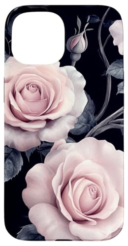 Hülle für iPhone 15 Zartrosa Rosen mit Tiefe auf einem mitternachtlichen Hintergrund Hülle für iPhone 15 Zartrosa Rosen mit Tiefe auf einem mitternachtlichen Hintergrund von PopTrend Designs