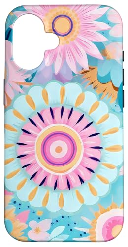 Hülle für iPhone 16 Lebendiges Pastell-Mandala mit floralen Akzenten Hülle für iPhone 16 Lebendiges Pastell-Mandala mit floralen Akzenten von PopTrend Designs
