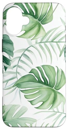 Hülle für iPhone 16 Plus Monstera Leaves Tropische Illustration Hülle für iPhone 16 Plus Monstera Leaves Tropische Illustration von PopTrend Designs
