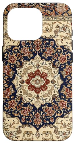 Hülle für iPhone 16 Pro Klassischer Orientteppich mit aufwendigen blauen Details von PopTrend Designs
