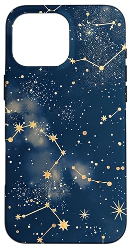 Hülle für iPhone 16 Pro Max Mystischer Nachthimmel mit Sternen und Sternbildern Hülle für iPhone 16 Pro Max Mystischer Nachthimmel mit Sternen und Sternbildern von PopTrend Designs