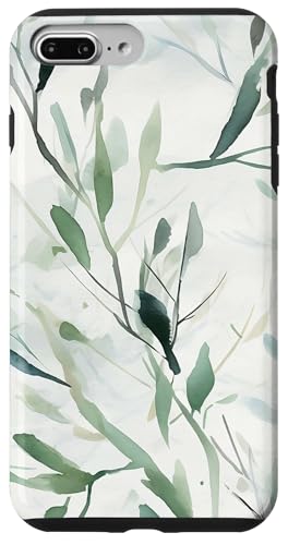 Hülle für iPhone 7 Plus/8 Plus Zartes Laub mit Aquarell-Effekt Hülle für iPhone 7 Plus/8 Plus Zartes Laub mit Aquarell-Effekt von PopTrend Designs