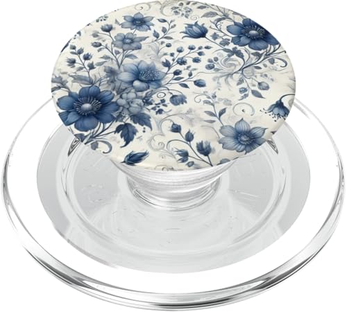 Traditionelles blaues Porzellan-Blumenmotiv PopSockets PopGrip für MagSafe Traditionelles blaues Porzellan-Blumenmotiv PopSockets PopGrip für MagSafe von PopTrend Designs