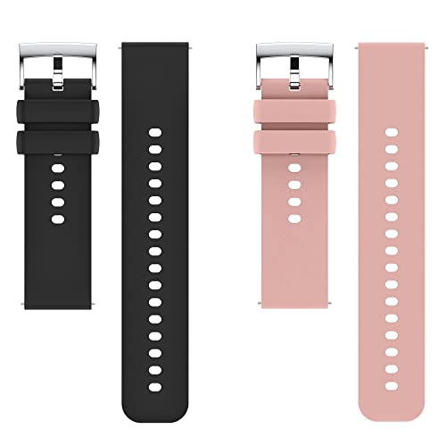 Popglory Smartwatch 22mm Ersatzarmbänder für P66,Verstellbare Ersatzbänder für Damen Herren von Popglory