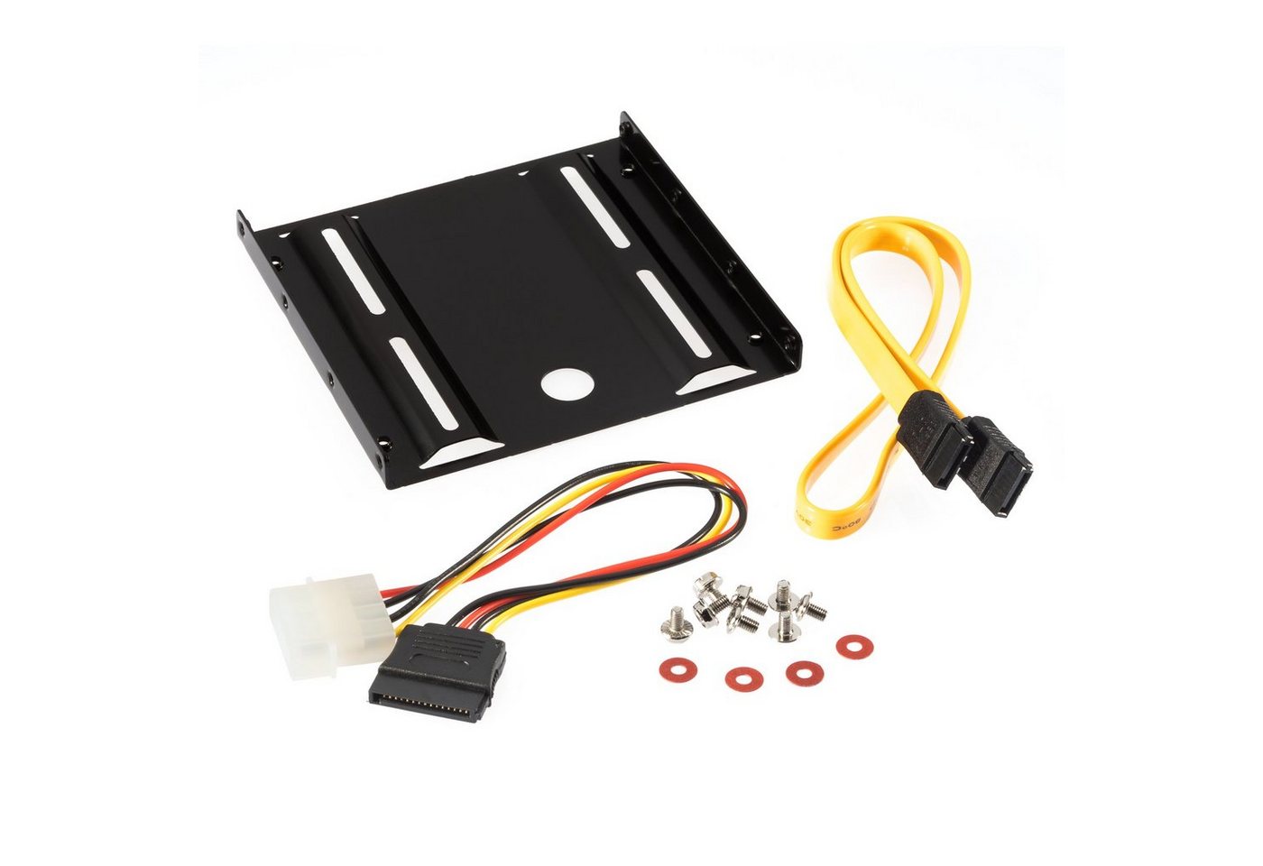 Poppstar Festplatten-Einbaurahmen, Einbau-Kit für interne 2,5 Zoll SSD-HDD inkl. Einbaurahmen, Schrauben von Poppstar