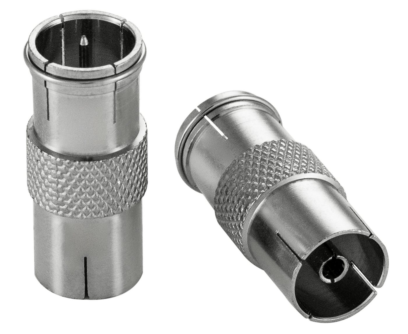 Poppstar SAT Adapter F-Quickstecker auf IEC Antennenbuchse TV-Adapter F Quick zu IEC, für Koaxialkabel - Antennenkabel, 2 Stück, silber Poppstar SAT Adapter F-Quickstecker auf IEC Antennenbuchse TV-Adapter F Quick zu IEC, für Koaxialkabel - Antennenkabel, 2 Stück, silber von Poppstar