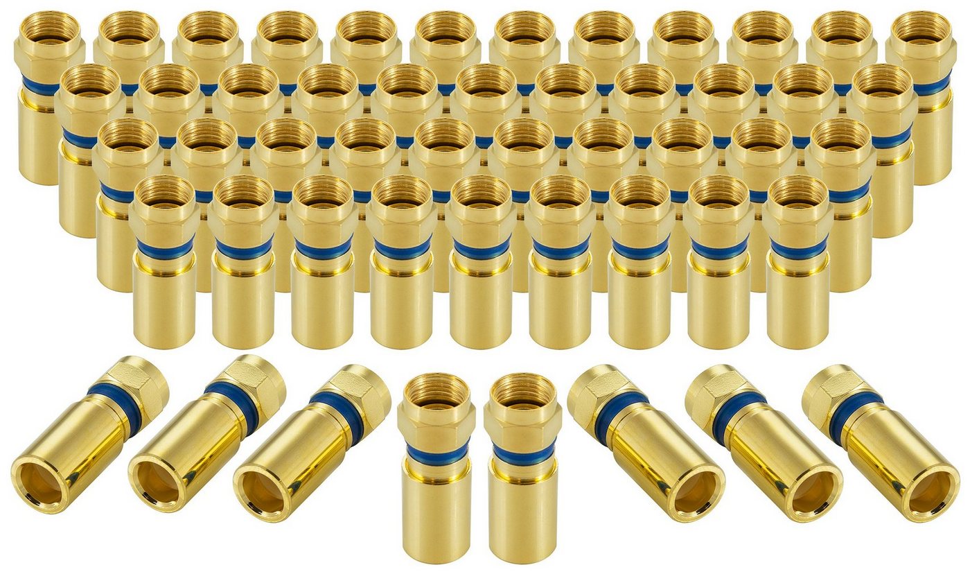 Poppstar SAT F-Quick Mount Stecker SAT-Kabel, F-Kompressionsstecker, für Koaxial- Antennen- & Satellitenkabel bis 7,5mm Poppstar SAT F-Quick Mount Stecker SAT-Kabel, F-Kompressionsstecker, für Koaxial- Antennen- & Satellitenkabel bis 7,5mm von Poppstar