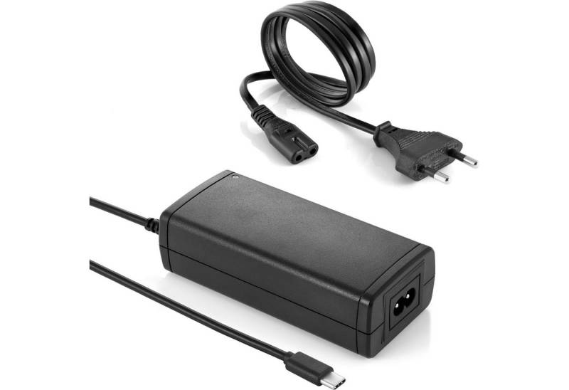 Poppstar Universal USB-C Netzteil 65W für Laptop / Notebook USB-Ladegerät (1-tlg., 5V 9V 12V 15V DC (max. 3A) / 20V DC (max. 3,25A), Laptop Ladegerät 65W mit USB-Typ C Anschluss und Euro-Netzkabel) von Poppstar