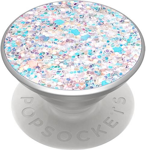 POPSOCKETS Sparkle Snow White Handy Ständer Silber, Glitzereffekt von Popsockets