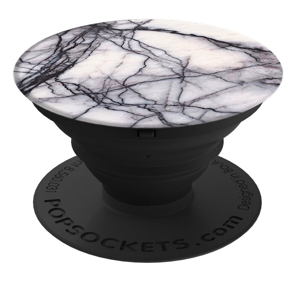 Popsockets PopSockets, PopGrip, Ausziehbarer Fingerhalter White Marble Popsockets von Popsockets