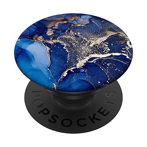 Ozean Dunkelblau-Golden Magichroma PopSockets mit austauschbarem PopGrip von Popular Fashion Pop