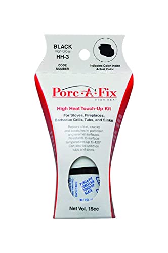 Black Porc-a-Fix Porzellan-Ausbesserungs-Set, hohe Hitze, repariert Porzellan und Emaille: Splitter, Risse und Kratzer in Öfen, Kaminen, Grills, Wannen und Spülen Black Porc-a-Fix Porzellan-Ausbesserungs-Set, hohe Hitze, repariert Porzellan und Emaille: Splitter, Risse und Kratzer in Öfen, Kaminen, Grills, Wannen und Spülen von Porc-A-Fix