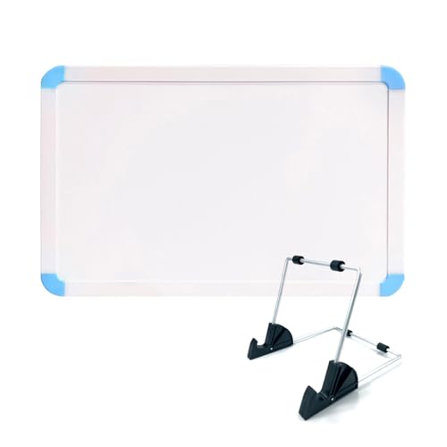 Porceosy Doppelseitiges magnetisches Whiteboard mit Ständer, tragbar, trocken abwischbar, für Zuhause, Büro und Schule, 30,5 x 20,3 cm, Blau Porceosy Doppelseitiges magnetisches Whiteboard mit Ständer, tragbar, trocken abwischbar, für Zuhause, Büro und Schule, 30,5 x 20,3 cm, Blau von Porceosy