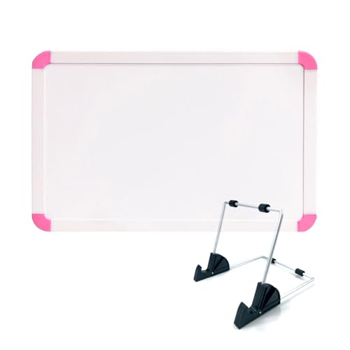Porceosy Doppelseitiges magnetisches Whiteboard mit Ständer, tragbar, trocken abwischbar, für Zuhause, Büro und Schule, 30,5 x 20,3 cm, Rosa Porceosy Doppelseitiges magnetisches Whiteboard mit Ständer, tragbar, trocken abwischbar, für Zuhause, Büro und Schule, 30,5 x 20,3 cm, Rosa von Porceosy