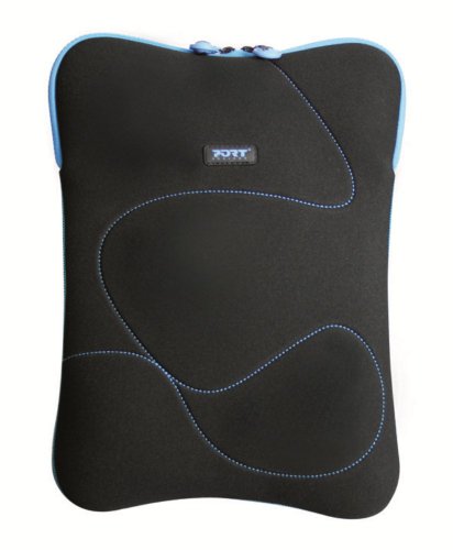 Port Delhi Skin Tasche 25,4 cm (10 Zoll) bis 30,4 cm (12 Zoll) für Notebook schwarz/blau von Port Designs