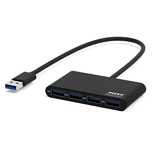 Port Designs 900121 USB 3.0 (3.1 Gen 1) Type-a 5000 Mbit/s grau & – Hub USB 3.0 (3.1 Gen 1) Type-a, USB 3.0 (3.1 Gen 1) Type-a, USB, grau, ABS von Port Designs