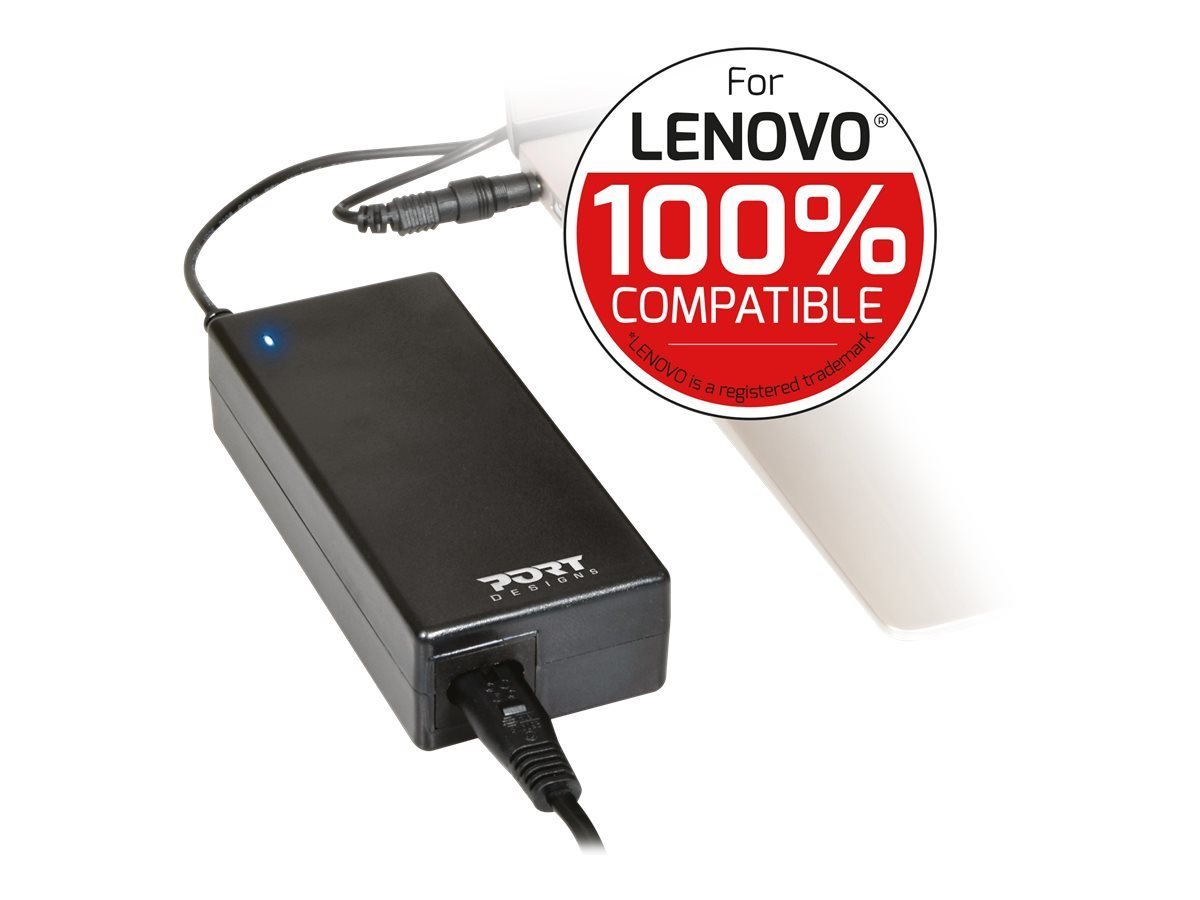 Port PORT POWER SUPPLY 90 W - LENOVO - EU Notebook-Netzteil von Port