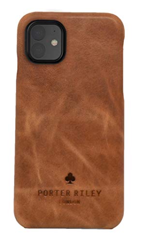 Porter Riley - Lederhülle für iPhone 11 (6.1"). Premium Ultra Dünn Echtleder Cover/Ledertasche/Backcover (Hellbraun) von Porter Riley