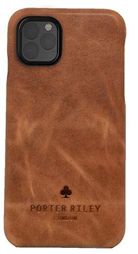 Porter Riley - Lederhülle für iPhone 11 Pro (5.8"). Premium Ultra Dünn Echtleder Cover/Ledertasche/Backcover (Hellbraun) von Porter Riley