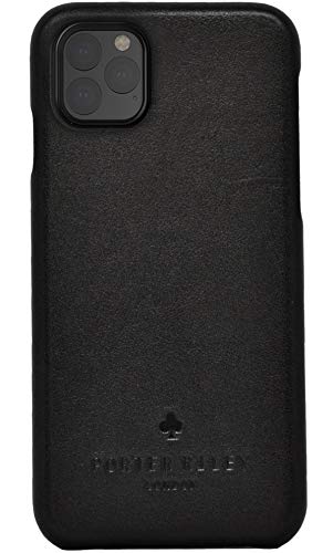 Porter Riley - Lederhülle für iPhone 11 Pro Max (6.5"). Premium Ultra Dünn Echtleder Cover/Ledertasche/Backcover (Schwarz) von Porter Riley