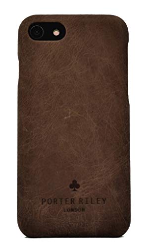 Porter Riley - Lederhülle für iPhone SE (2022/20) und iPhone 8 / iPhone 7. Premium Ultra Dünn Echtleder Cover/Ledertasche/Backcover (Schokoladenbraun) von Porter Riley