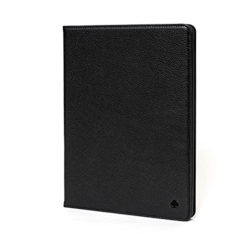 Porter Riley - Lederhülle kompatibel mit iPad Pro 11" 5th Gen - M4 (2024). Premium Echtleder Standhülle/Cover/Flip (Pures Schwarz) von Porter Riley