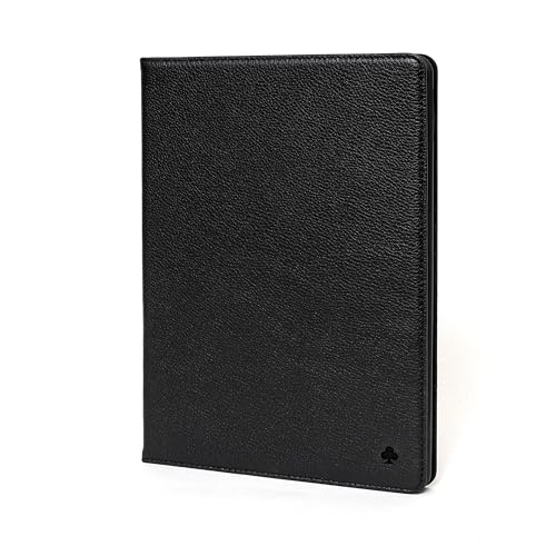Porter Riley – Lederhülle kompatibel mit iPad Pro 13" – M4 2024 Release. Premium Echtleder Standhülle/Cover/Flip (Pures Schwarz) von Porter Riley