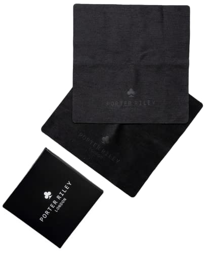 Porter Riley - Mikrofaser Reinigungstuch (2er Pack) für Gerätebildschirme und Linsen [kompatibel mit MacBook] [Chemikalienfrei] [Sehr Saugfähig] [Antistatisch] [Ultraweich] (17 x 17 cm) von Porter Riley