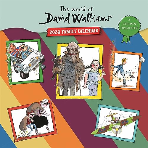 2024 David Walliams quadratischer Familienkalender von Portico Designs Ltd