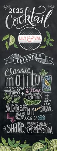 2025 Lily & Val Cocktails, schmaler Wandkalender 2025 Lily & Val Cocktails, schmaler Wandkalender von Portico Designs Ltd