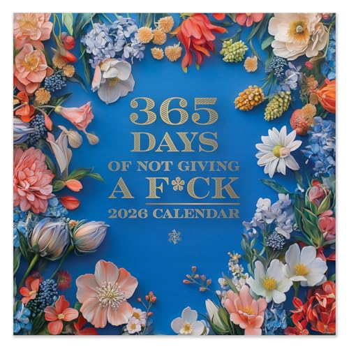 2026 Paper Ninja Wandkalender "Not Giving a F*ck", quadratisch von Portico Designs Ltd