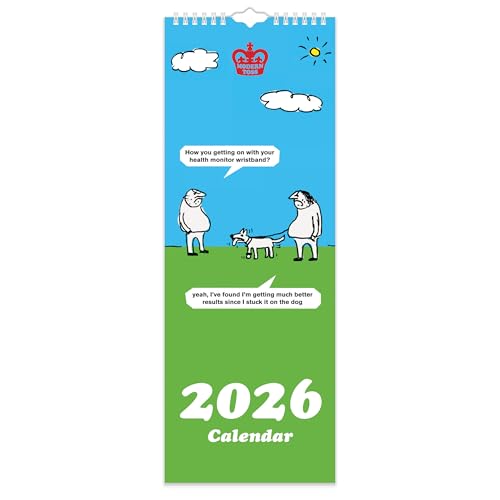 Moderner, schmaler Wandkalender 2026 Moderner, schmaler Wandkalender 2026 von Portico Designs Ltd