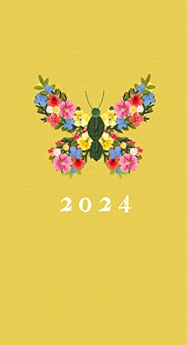 Portico Designs 2024 Pressed Flowers Slim Terminplaner Wochenansicht von Portico Designs Ltd