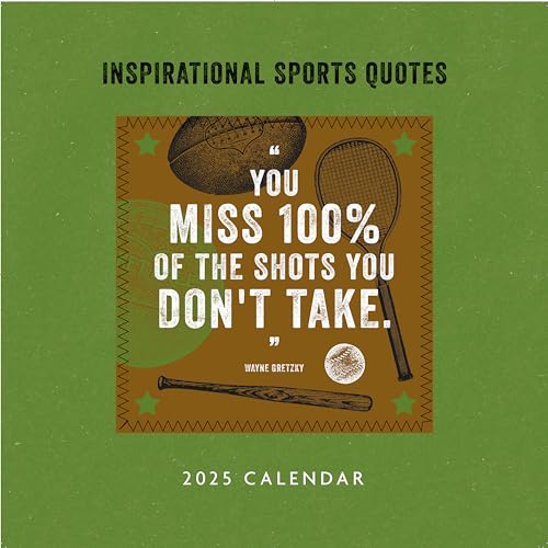 Quadratischer Sportkalender 2025 von Portico Designs Ltd
