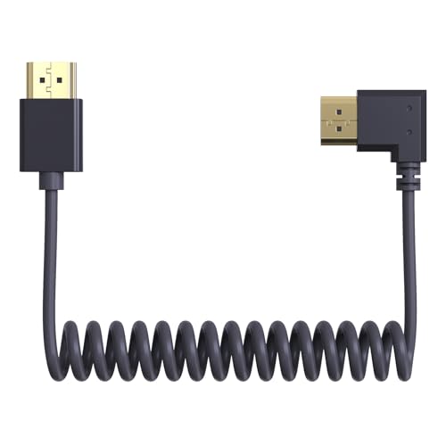Portkeys 2er-Pack 3,6mm Außendurchmesser, Kupferkern-Spiralkabelsatz (30cm und 1m, 2 Stück) von Portkeys