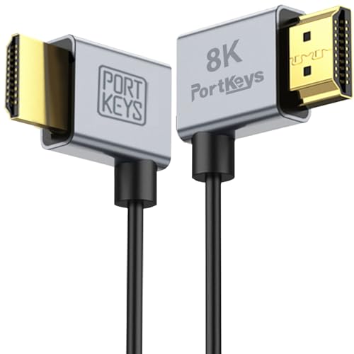 Portkeys 8K Ultradünnes HDMI-Kabel, 2,5 mm Durchmesser, HDMI A auf HDMI A, schlankes weiches Kabel, 48 Gbit/s, Ultra High Speed HDMI 2.1 Kabel, 8K @ 60Hz, 4K @ 120Hz, HDR, eARC, 3D für Monitor, PS5, Portkeys 8K Ultradünnes HDMI-Kabel, 2,5 mm Durchmesser, HDMI A auf HDMI A, schlankes weiches Kabel, 48 Gbit/s, Ultra High Speed HDMI 2.1 Kabel, 8K @ 60Hz, 4K @ 120Hz, HDR, eARC, 3D für Monitor, PS5, von Portkeys